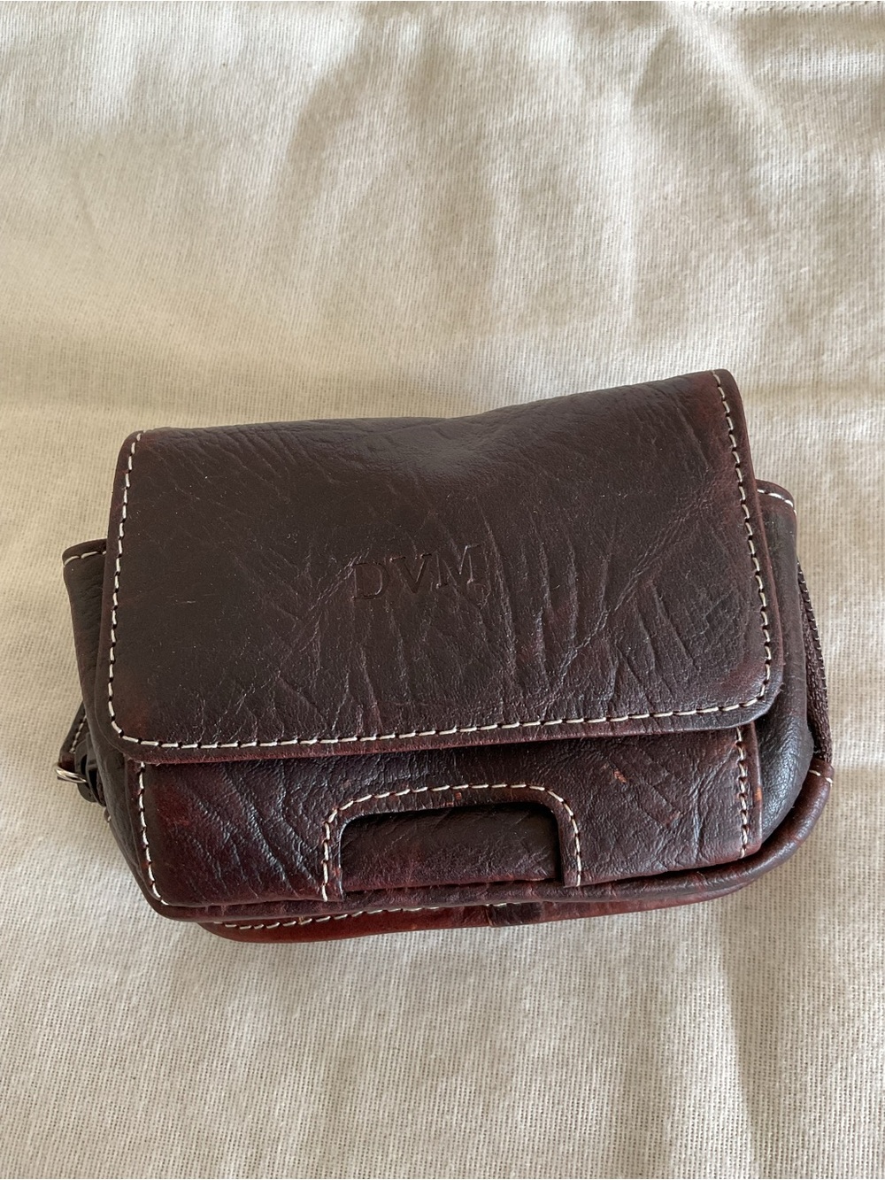 Orvis Dark Brown Leather Men's Belt Pouch